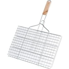 Frefly Store Mangal Üstü Lüks Izgara 50X30CM Büyük Boy Teli Paslanmaz Galvaniz Kaplama