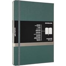 Frefly Store Ekstra Büyük 19 x 25 cm Profesyonel Not Defteri, Orman Yeşili
