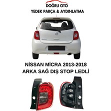 Doğru Ticaret Auto Parts Nissan Micra Arka Sağ Stop 2013-2018 Ledli