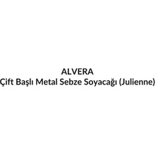 Alvera Çift Başlı Metal Sebze Soyacağı (Julienne)