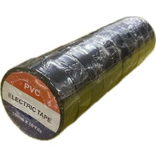 Evimdeyokyok Elektrik Izole Bant 10'lu Bant Elektrikçi Bantı 19MMX10YRD 1 Paket