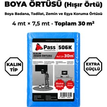 HMP 506K Kalın Hışır Boya Örtüsü 4x7,5 mt - Toplam 30 m² Zemin ve Eşya Koruma Naylonu