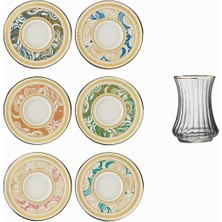 Mey İthalat Sandro Moreno 1453 Şal Optik 12 Parça Altı Kişilik Çay Seti 110 ml