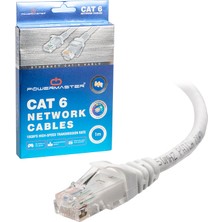 Powermaster PM-7353 Cat6 1 Metre RJ45 Patch Network Ethernet Internet Kablosu (5'li Paket)