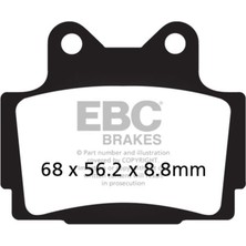 Ebc FA104 Yamaha FZ/FZR400, FZS600 Fazer 98-03, XJ600 92-03 Arka Fren Balatası