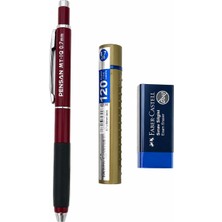 Pensan My-Tech 0.7 mm Versatil Kalem Seti 3 Parça Faber-Castell 120 Li Kalem Ucu ve Silgi