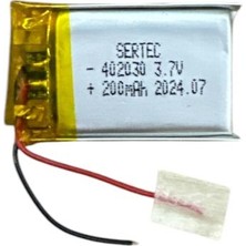 Evimdeyokyok 402030 3.7V 200MAH Li-Polymer Pil (DEVRELI/1.5A)