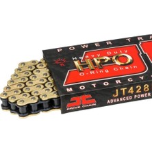 Jt Motosiklet Zinciri O-Ring X1 428 x 128 Gold JTC428HROGB128SL