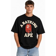 Unisex Kadın Erkek Syna Centralcee Özel Tasarım Baskılı Oversize Kalın Kumaş Rahat Kesim T-Shirt