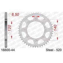 Afam Rear Steel Sprocket #520 16600-44