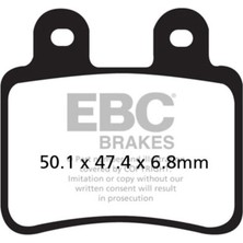 Ebc SFAC350 Peugeot Satelıs 125/150, Geopolıs 250/400, Derbı Senda Carbon Arka Fren