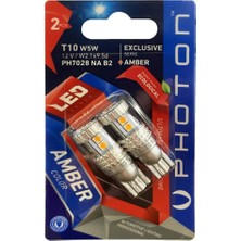 Photon W5W 15SMD Amber 12V Cb Park LED (2'li Blister) PH7028 Na B2