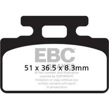 Ebc SFA151 Honda RS125/150 88-07, Nsf 250 R 12-20 Arka Fren Balatası