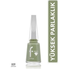 Flormar Higloss Uzun Süre Parlaklık Sunan Işıltılı Bitişli Yüksek Performanslı Oje - 009 Olive Leaf