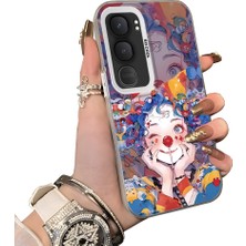 HONTINGA Vivo Y31 5g ile Uyumlu Kılıf Silikon Kenar Sert Arka Kamera Koruyucu Basitlik Anti Düşme Kamera Sevgili Çift Kılıf Kız Desen Couple Telefon Kılıfı K1-1773