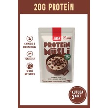 Züber Kakaolu Kurabiyeli Yulaflı Protein Müsli (20G Protein) 70G x 3 Adet