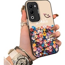 HONTINGA Oppo A5 5g ile Uyumlu Kılıf Silikon Kenar Sert Arka Kamera Koruyucu Basitlik Anti Düşme Kamera Sevgili Çift Kılıf Çiçekli Kılıf Desen Couple Telefon Kılıfı K1-1776