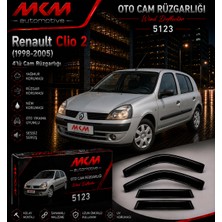 Mkm Renault Clio 2 (1998-2005) Uyumlu 4'lü Cam Rüzgarlığı Takımı