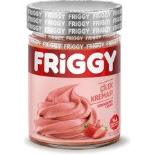 Friggy Sürülebilir Gerçek Çilek Kreması 320 Gr, Strawberry Cream – Freeze Dried Çilek Tozu ile Yoğun Çilek Lezzeti
