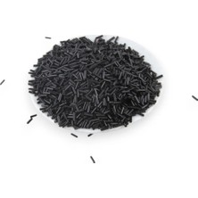 Serhat Aksesuar ve El İşçiliği 6x2 mm Siyah Boru Boncuk 100 Gr