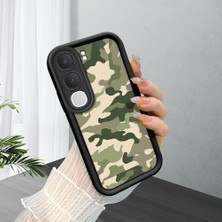 HONTINGA Vıvo Y31 5g ile Uyumlu Kılıf Kamera Koruyucu Basitlik Anti Düşme Kamera Korumalı Şirin Kedi Çiçekli Kılıf Siyah Desen Yumuşak Silikon Sevgili Çift Telefon Kılıfı K2-0783