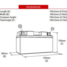 Bs Battery BT12A-BS Motosiklet Aküsü