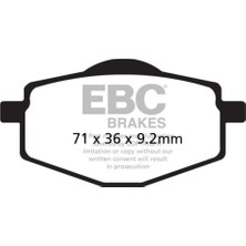 Ebc SFA101HH Yamaha XT600/660 Tenere 87-98 , YBR125 05-06 ,cf Moto 11-12 Fren Balata