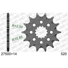Afam Yamaha MT-25/R25 , KLE650 Versys , ER6N/ER6F Çelik Ön Dişli #520 27500-14