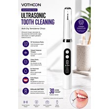 Meks Ultrasonik Diş Temizleme Cihazı 5 Modlu Akıllı Diş Tartarı ve Plak Temizleyici