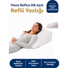 Homedius Viscotherm Reflux Dik Açılı Tencel Kumaş Reflü Yastığı 65x60x20 cm