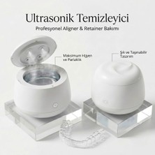 Orvion Ultrasonik Şeffaf Plak ve Retainer Temizleyici Beyaz