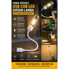Ecuy USB LED Kitap Okuma Lambası Esnek USB Masa Lambası Laptop Powerbank Uyumlu Günışığı Gece Işığı