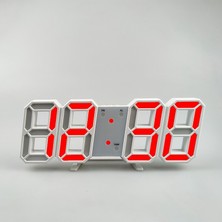 Silabor Dekoratif Dijital LED Masa Duvar Saati 3D Dijital Saat Çalar Saat LED Elektronik Saat