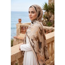 Eys Batik Desen Şal Serisi Pudra