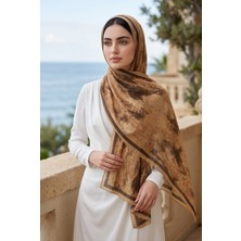Eys Batik Desen Şal Serisi Camel