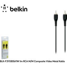 Belkin BLK-F3Y085BF1M – RCA to RCA Composite Video Metal Kablosu 1 m