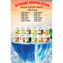 Mahbuba Efsane Serinleten Soğuk Toz İçecek 24 Adet Karışık Meyve Paketleri
