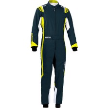 Sparco Thunder Karting Tulumu Koyu Yeşil Sarı 130  Beden