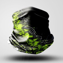 Belirtilmemiş Green Motorcu Bandana Maske Outdoor Boyunluk Unisex