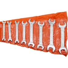 Kazan Hobi Aee® 8 Parça Anahtar Takımı Seti Ağzı Açık Çift Taraflı 6-22MM 6X7-8X9-10X11-12X13-14X15-16X17-18X19-20X22 Araba Motorsiklet Bisiklet Tamiri Somun Sıkma Aparatı