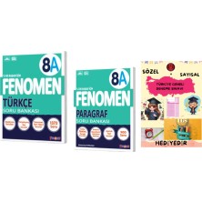 Fenomen Yayıncılık Fenomen Yayınları 8. Sınıf Türkçe A Soru Bankası + Paragraf A Soru Bankası