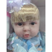 Boratila Toys 30 cm Yeni Doğmuş Bebek Yüksek Gerçekçi Bebek Tüm Vücüt Yumuşak Jelden Elbiseli Biberon Aksesuarlı