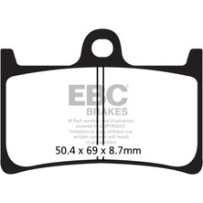 Ebc SFAC252 Yamaha Tmax 500/530 Uzun Ömürlü Carbon Ön Fren Balatası