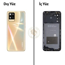 Arsking Oppo A54 Gold Uyumlu Orta Kasa Full Kasa Kapak Gövde Housing
