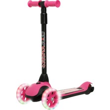 Kazan Hobi Cool Wheels Cortix LED Işıklı 3 Tekerlekli Katlanabilir Çocuk Scooter Pembe Cortıx