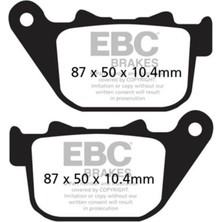 Ebc FA387V Harley Davıdson XL883/XL1200 Sportster 04-13 Yarı Sınter Arka Fren Bala