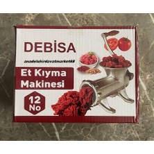Debisa Çelik Döküm 12NO Kıyma Makinası Salça Çekme Makinası Elle Çevirmeli