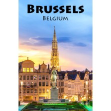Kazan Hobi To Travel Is To Live, Next Stop: Brussels: A Blank Sketchbook For Artists, Drawing, Doodling, Writing, And Recording Your Travels And Adventures, ... Travel Lovers.: 100 Pages, 6x9 Matte Finish