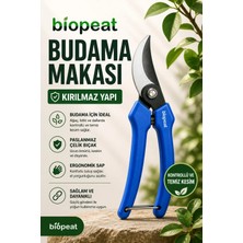 Biopeat Budama Makası 17 cm | Dayanıklı ve Sağlam Saplı, Bahçe, Gül, Dal, Ağaç ve Sera Kullanımına Uygun
