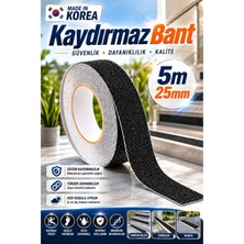 Biopeat Kaydırmaz Güvenlik Bandı 25 mm Siyah Merdiven Basamak Şeridi